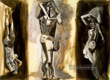  femme - L aubade Trois femmes nues tude 1942 Kubismus Pablo Picasso